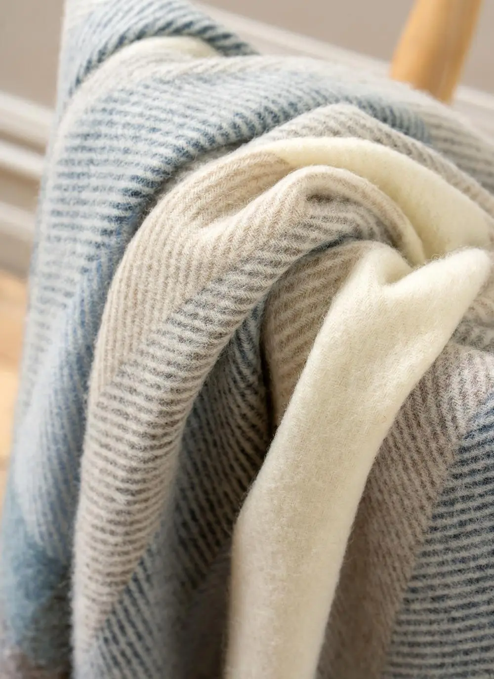 Morning Mist Highland Wool Throw